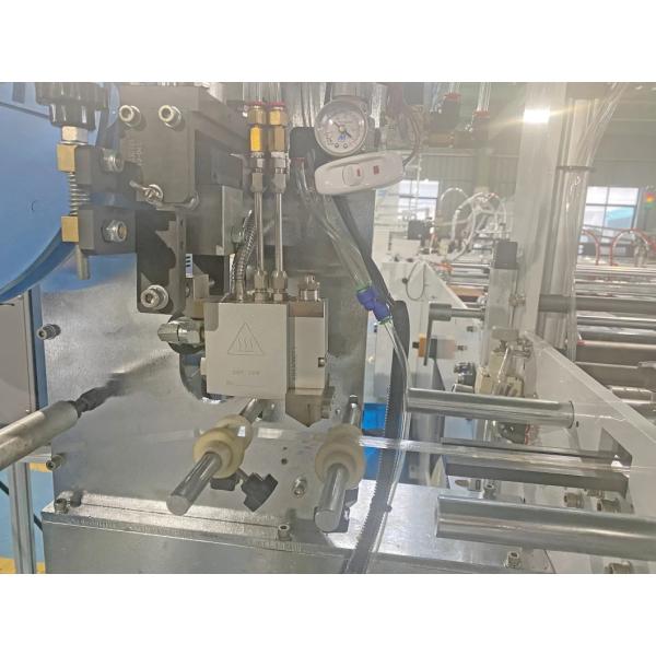 HDPE LDPE Poly 50 Micron Plastic Bag Manufacturing Machine Wave Top Tote Handle