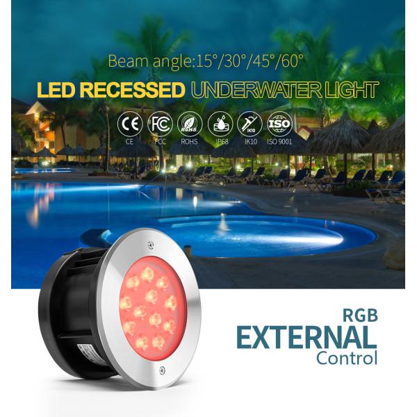 Света приведенные RGB VDE SS316L водоустойчивые подводные изменяя 24 вольта 380LM