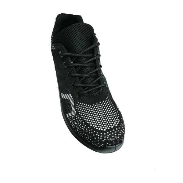 SJ Kevlar Midsole Fly Knit Safety Shoes With Lace Up Closure And Anti-Slip Function Work Shoes