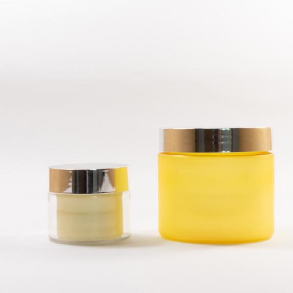 Подгонянный стены Doube рта дизайна 60ml 150ml 200ml 300ml цвета опарник широкой пластиковый с алюминиевыми крышками