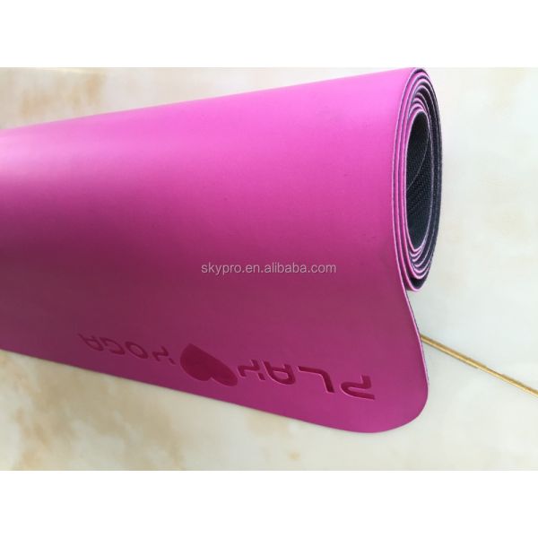 5mm Thickness Eco-Friendly Non-Slip Rubber Yoga Mat for Heavy Duty Use