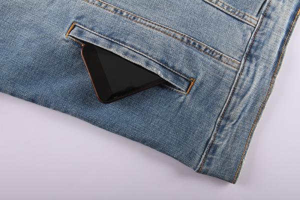 98% Algodon 2% Spandex Men'S Denim Jacket M L XL 2XL