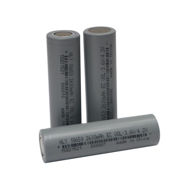 High Discharge 3.6V NCM Li Ion 18650 2600mah Battery For Home Appliances