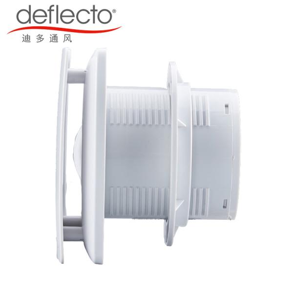 4 Inch 100mm Bathroom Extractor Fan , Plastic Bathroom Duct Fan With Timer