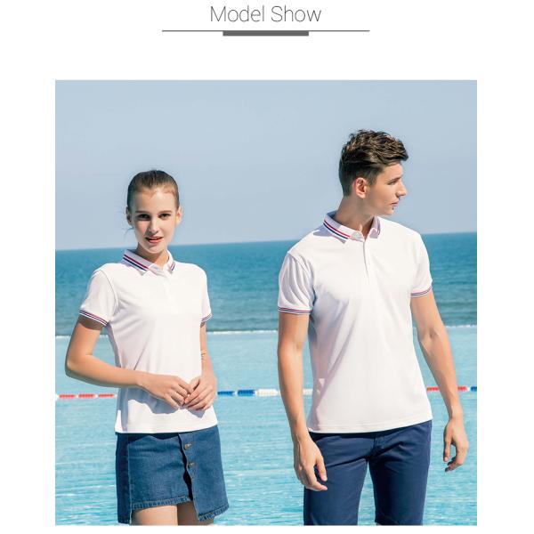 Lightweight Polo Work Shirts Jersey Polo Shirts Sublimation Imprint Attractive