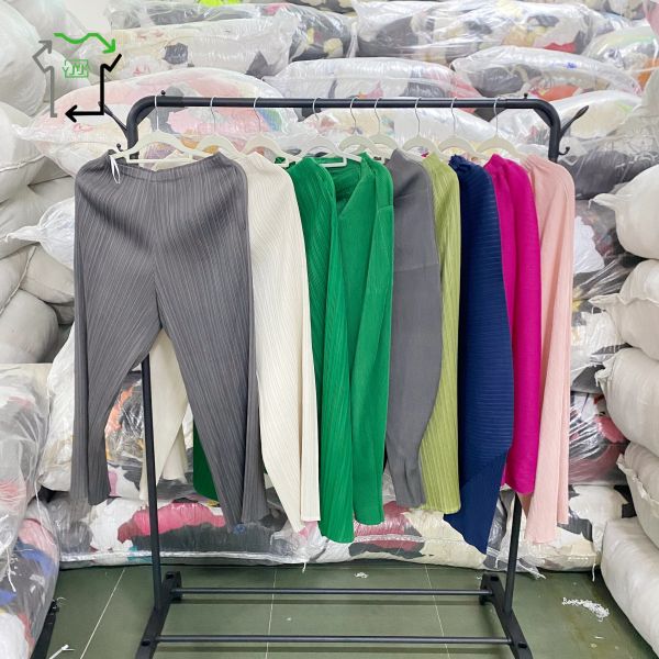 All Season Used Women's Pants Pleated Second Hand Chinese Pants Grade A