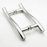 SUS304 Manche de porte en acier inoxydable de type H de verre échantillon 1-3 jours ouvrables Finition SSS/PSS
