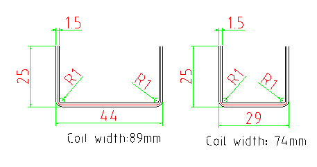 Tipo fino rolo do teto que forma a linha dobro superfície 0 - 15m da máquina de Chrome/produtividade mínima