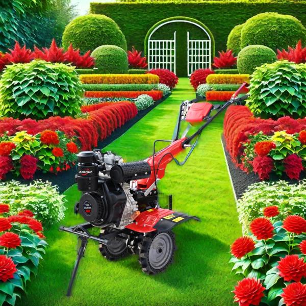 Gear Drive Diesel Engine Power Tiller for Plowing and Subsoiling in Agricultural Usage