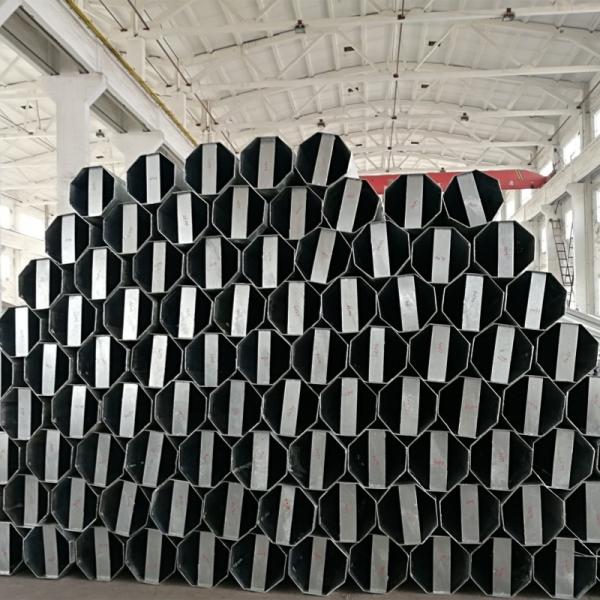 Philippines Galvanized Steel Pole 40FT Nea Standard 500KGF Load Steel Power Pole