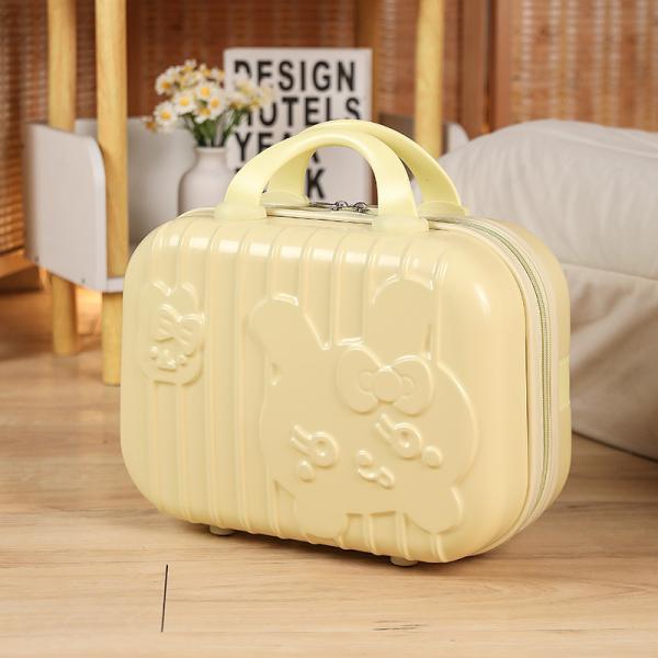 Animal Prints Rabbit Cartoon Handheld Makeup Wedding Gift Box Candy-Colored Large Water-Resistant Foldable Luggage Portable Hanging