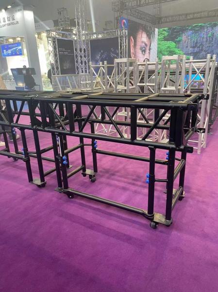 Portable Black Aluminum Spigot Truss Fast Assembly DJ Lighting Truss System For Outdoor Events