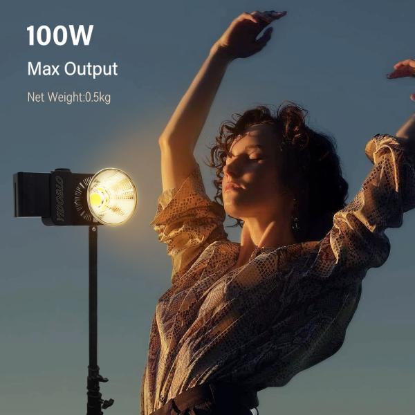 Литий-ионный аккумулятор типа 100w Cob Led Video Light Bi Color 2700k 7500k Камера с световым коробкой
