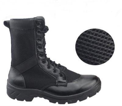 Breathable Mesh Leather Military Tactical Boots For Training Special Forces