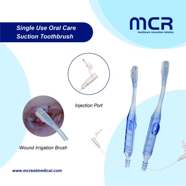 Disposable Suction Toothbrush Oral Care And Wound Care Medical Equipment