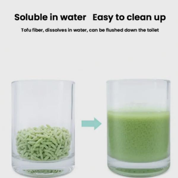 Easy Scooping Green Tea Litter Plant Based Sustainable Tea Potty Cat Litter