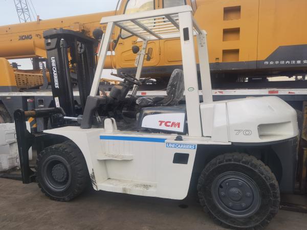 Routine Fork Length Used TCM Toyota Material Handling Equipment 7 Ton Diesel Forklift