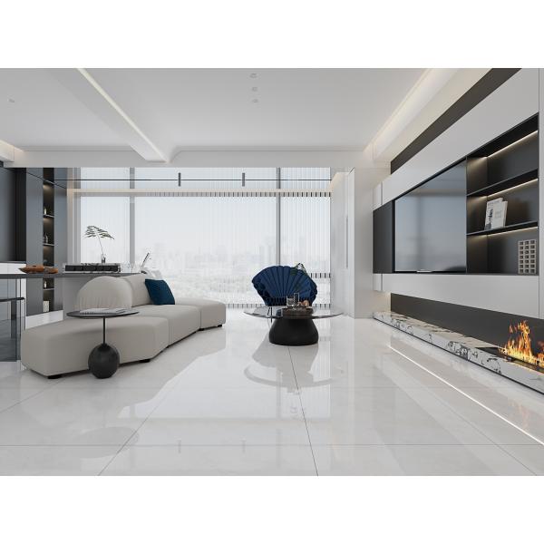 Gray Polished Glazed Porcelain Tiles 800x800mm Non-Slip Kitchen Floor