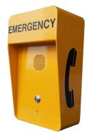 Logement robuste Boîte d'appel SIP jaune IP67 Boîte d'appel d'urgence VoIP étanche