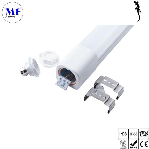 Lâmpada triproof LED com 2FT 4FT 5FT 12W-56W Kit de emergência Sensor de microondas para armazém de estacionamento