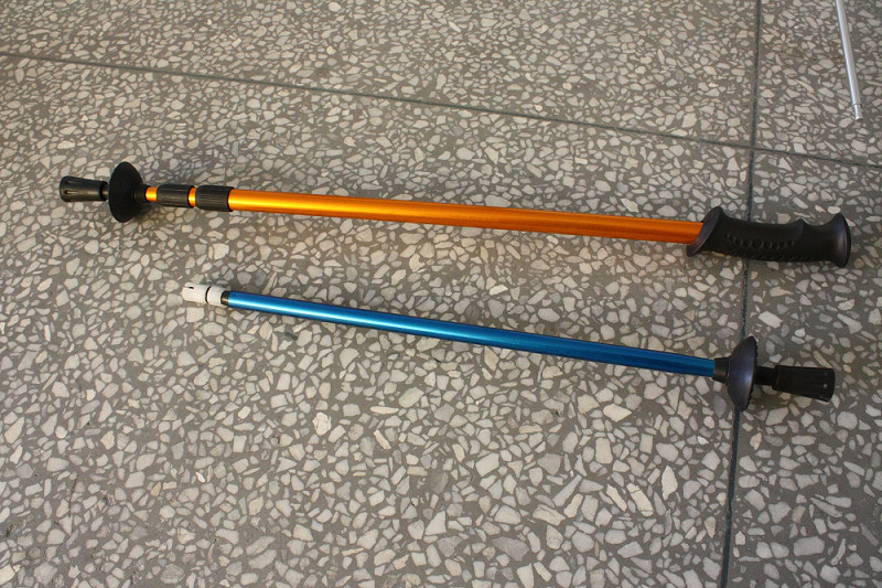 Forging Alloy Ultralight Trekking Pole Punch 1200T With Smooth Surface