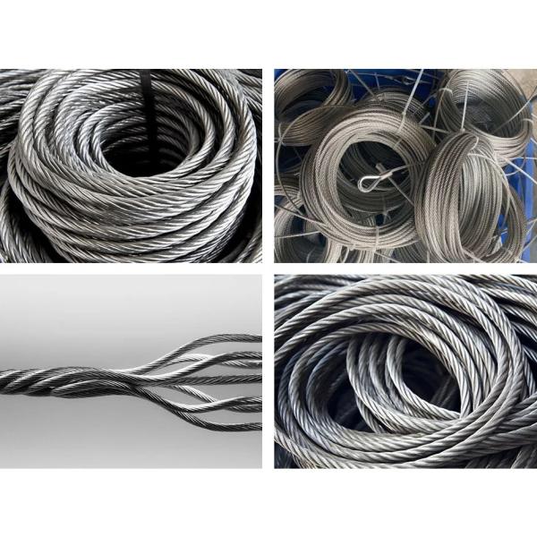 0.8-3 мм Диаметр ASTM A475 Класс А оцинкованный стальной кабель 1x7 EHS 3/16' 7/1.57 мм кабель