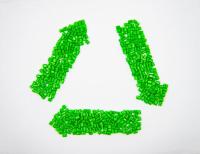 Résine de bouteille en PET recyclée RPETPolyester Fiches de PET Pellets Résine pour DTY FDY POY