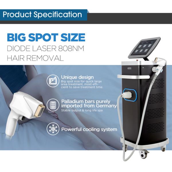 Diode Laser Hair Removal Machine ADSS Fast and Permanent 808nm Ce Stationary Abs for Commercial & Home Use,for Commercial CN;BEI