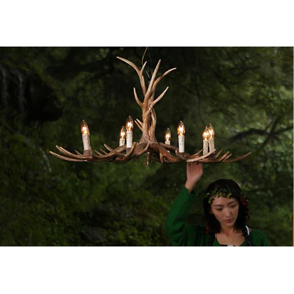 Countryside Deer Antler Chandelier For Farmhouse Warehouse Lighting Fixtures (WH-AC-31）