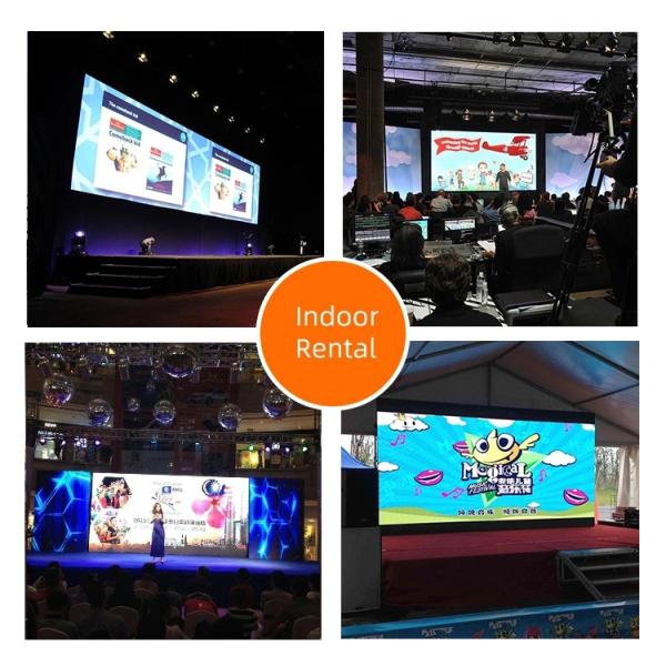 HD Indoor Full Color Led Display Screen P3.91 Video Wall With Back Maintenance