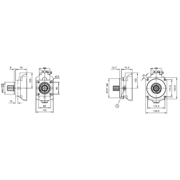 Portable Hydraulic Power Unit , Variable Displacement Axial Piston Pump Type V60N