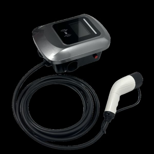 7kW 32A Smart Electric Car Charger with LCD Display for Home Use - Level 2 EV Charger