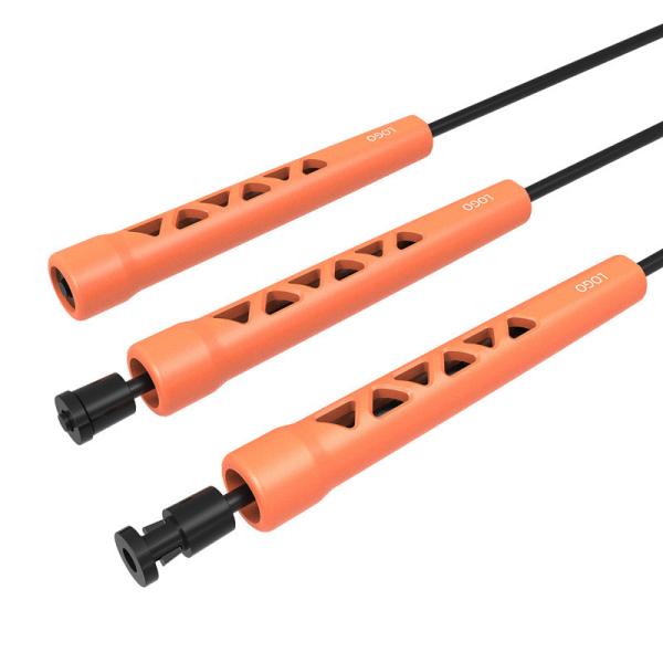 веревочка скачки Crossfit стального провода прыгая веревочек спорт 2.5m анти- обматывая