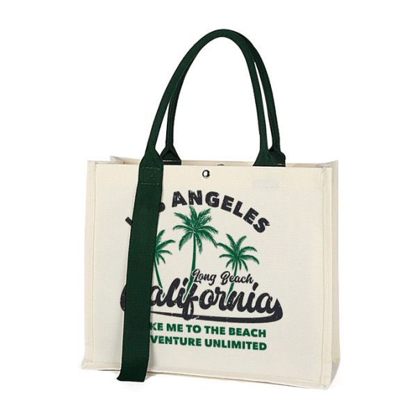 Fashion Large Capacity Colored Sublimation Canvas Tote Bags