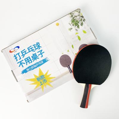 Custom Portable Table Tennis Rackets Black Ping Pong Paddles