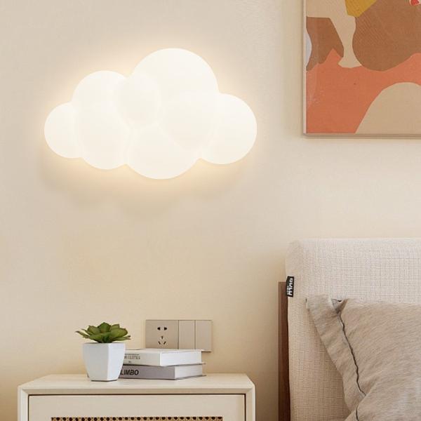 Modern Creative Home Decor Children Cloud Flower Lamp LED Cloud Wall Light For Bedroom Girls Gift