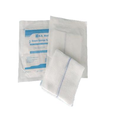 O algodão dobra não a borda Gauze Swabs estéril 12 linhas Gauze Pads médico