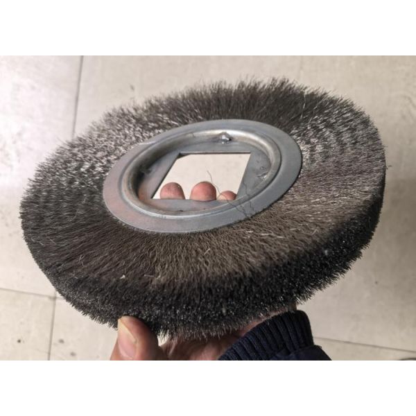 10 inch Stainless Steel Wire Wheel Brush 250 OD X 40mm Square Inner Hole