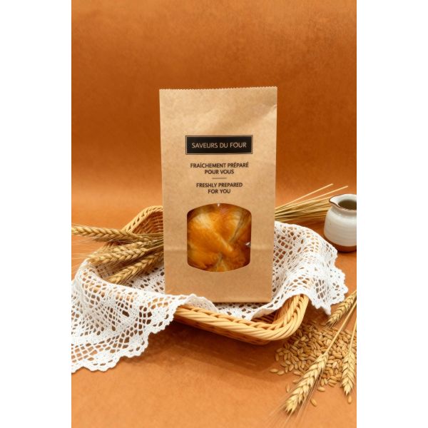 Customized Window SOS Kraft Bakery Bag Bread Bag Food Bag With Clear Window Use For Baked Food Tough And Good Tear Resistance