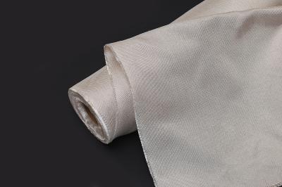 1000 C Heat Resistant High Silica Fiberglass Cloth 0.7mm Brown Satin Weave