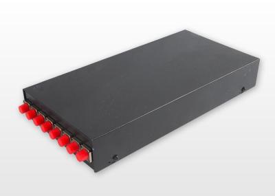 Quadro de distribuição ótico do núcleo ODF de FC 8, caixa terminal da fibra ótica fixada na parede