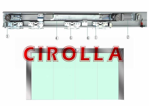 Double open Power Sliding Door Motor with Electric Motor / Aluminum Alloy Track