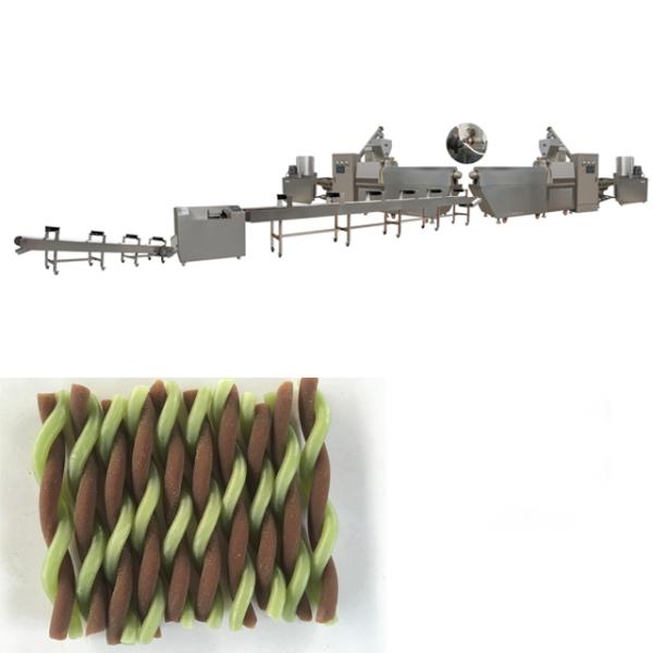 Extrudeuse automatique approuvée par CE d'aliments pour chiens avec la capacité 200-250kg, festins d'animal familier/ligne de traitement des denrées alimentaires des produits alimentaires mastication de chien
