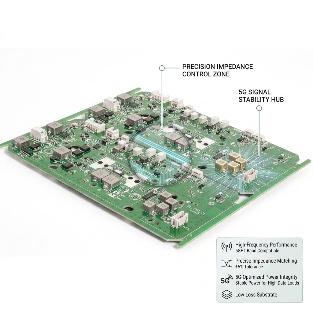 5G Base Station Antenna Custom Printed Circuit Board Lead Free HASL Printed Circuit Assembly