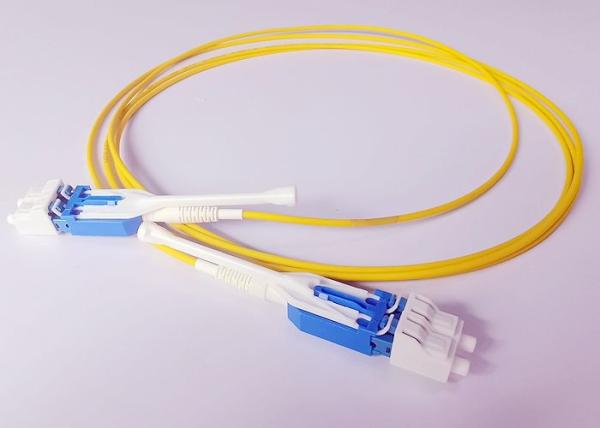 Cabo de remendo frente e verso da fibra ótica da manutenção programada 2.0mm de Uniboot áspero com aba push pull
