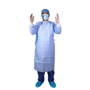 Vestido cirúrgico protetor não tecido não estéril do vestido BVB 510k 68gsm do n