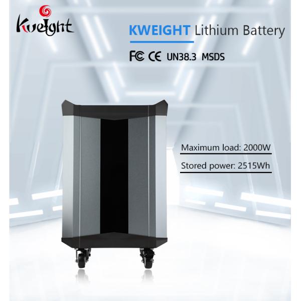 2000w Lithium Ion Phosphate Battery 2515Wh Lifepo4 Portable Energy Storage