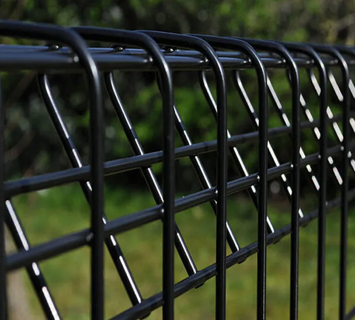 Decorative Roll Top BRC Welded Wire Mesh Fence 6ft Powder Coated