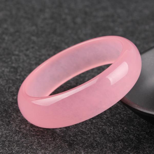 Art Collectible Pink Hibiscus Bracelet Natural Violet Jade Bracelet A Grade Jade Jewelry Bracelet Women