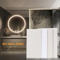 Panneau mural SPC Marbre feuille de pierre Panneau plastique pressé Panneau de roche salle de bain Douche Panneau imperméable Panneaux décoratifs intérieurs
